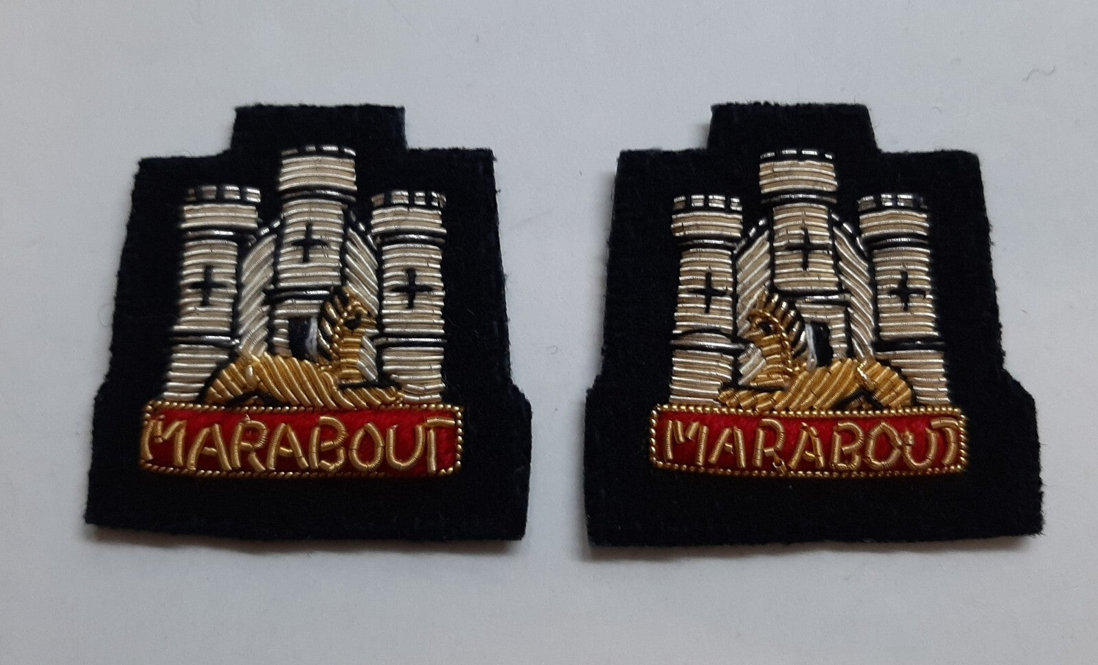 Devonshire & Dorset British Army Hand Embroidered Insignia Mess Kit Patches