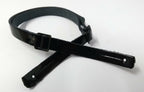Genuine Issue Black Patent Leather Dress Hat 3/8" Chin Strap