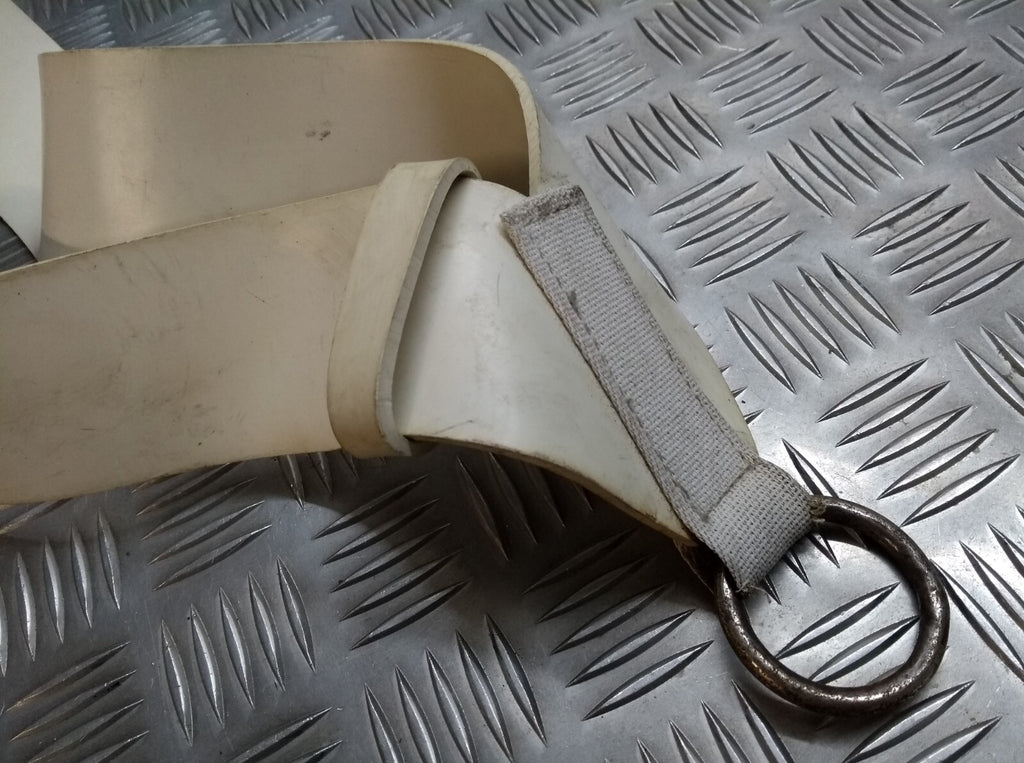 White Sling Drum Strap PVC British & Cavalry Type Bandsmen Cross Belt