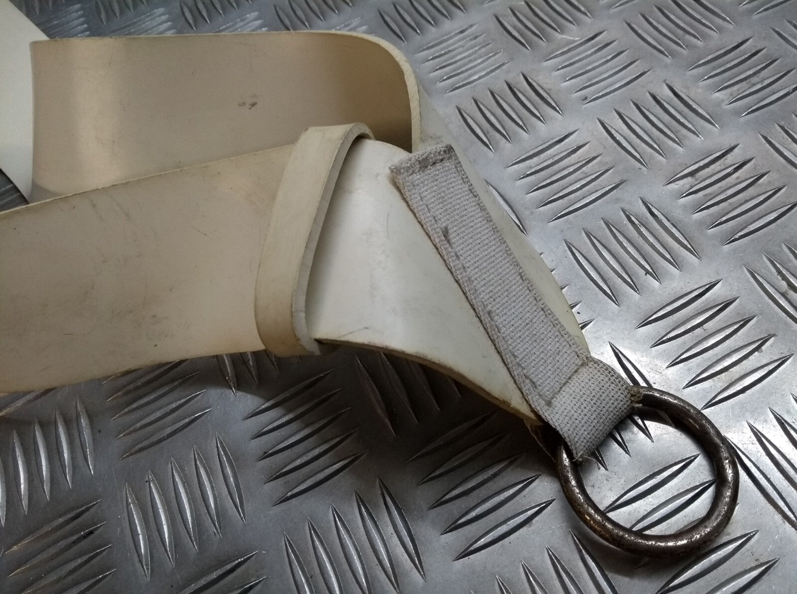 White Sling Drum Strap PVC British & Cavalry Type Bandsmen Cross Belt