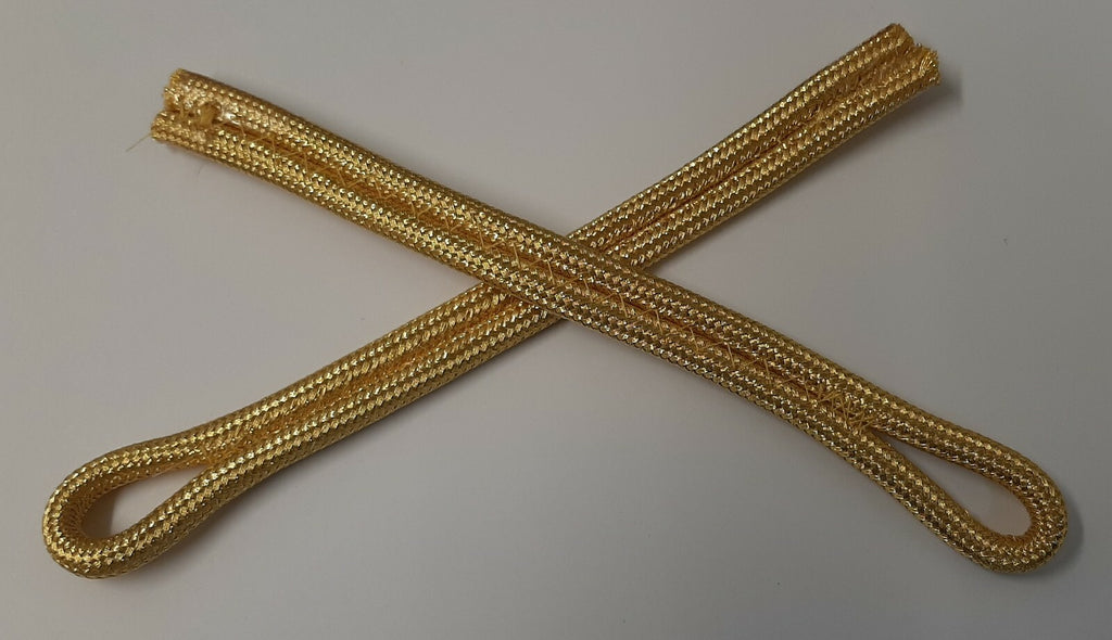 British Made Army Officers Issue Ceremonial 1 Ply Gold Shoulder Cords NEW