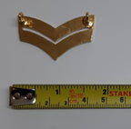 Corporal Chevron Badge British Made Rank 2 Stripe Decorative Insignia