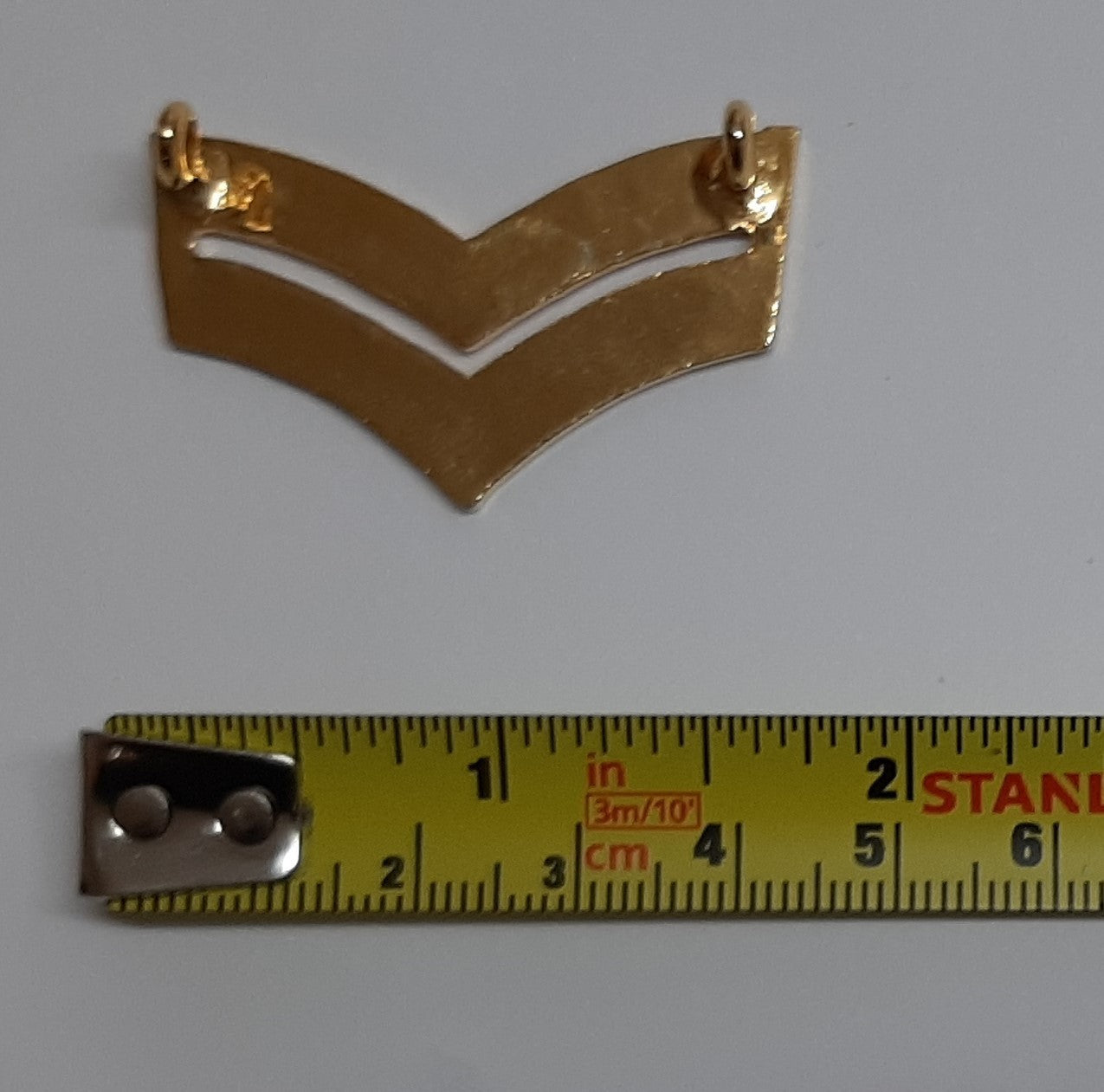 Corporal Chevron Badge British Made Rank 2 Stripe Decorative Insignia