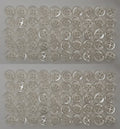 100 Vintage Buttons 4 Hole Shirt / Shank Anchors Pearlesque Clear White 10mm NOS