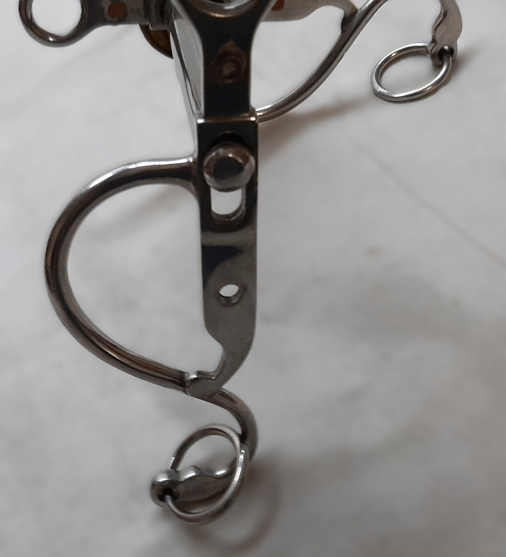 H Cav Horse Bit British Army Issue The Life Guards Chrome Mouthpiece & Insignia