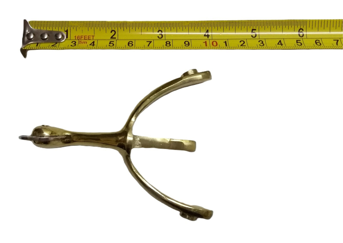 Swan Neck Spurs Short British Army / Officers Boots Brass / Gold Finish