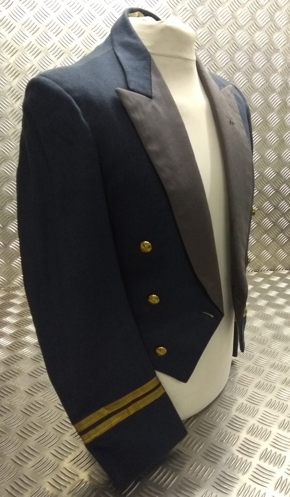 RAF Royal Air Force Mess Jacket Airforce Blue Grey Colour by Alkit Vintage OFCs Dress