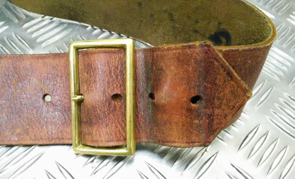 Vintage Drum Belt Brown Leather British Issue Pre WW2 Faulty