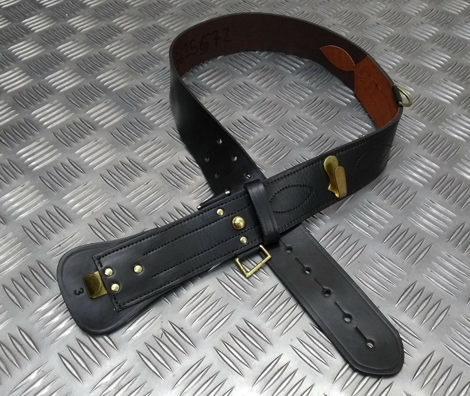 Sam Browne Belt Issue British Size 3 No Buckle or Shoulder Strap