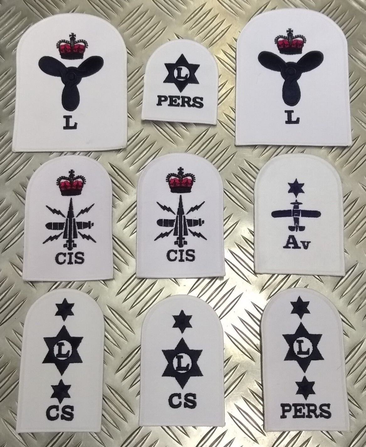 Genuine 9 Assorted British Royal Navy Ratings Patches Insignia Badges - NEW