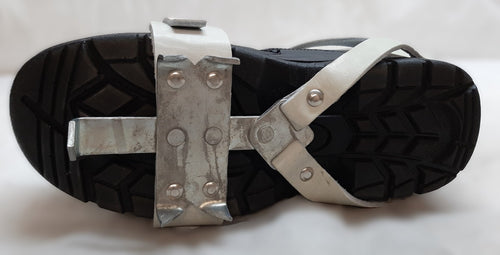 Crampon Boot Spikes British Tri Service Chrome Leather Straps One Size