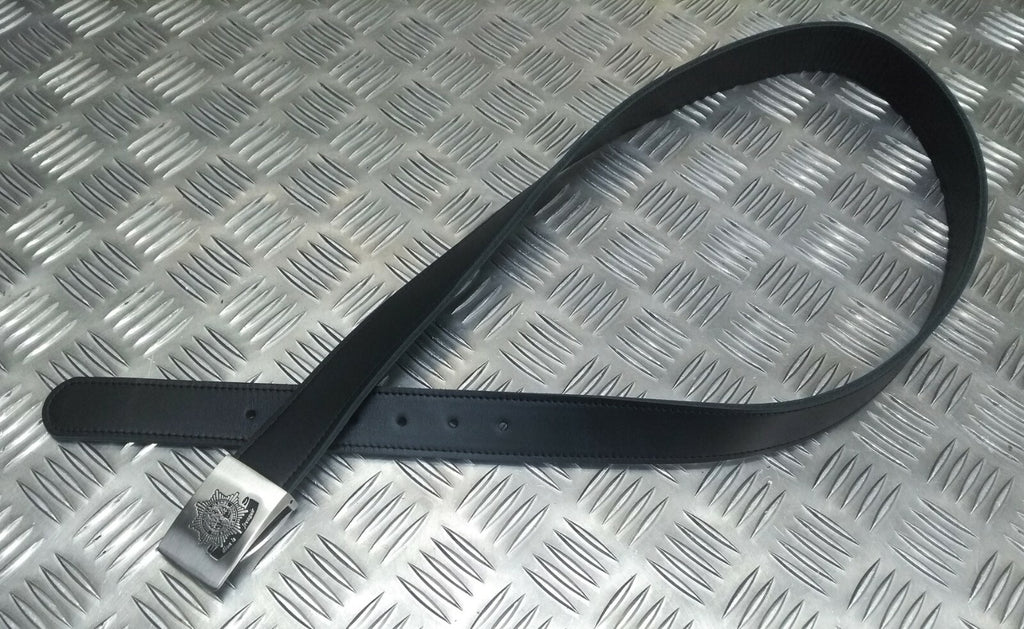 Fire Leather with Chrom Emblem Buckle Belt One Size - NEW