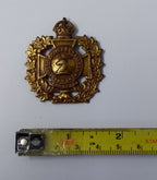 Vintage Kings Crown Hastings Prince Edward Regiment Insignia Metal Badge