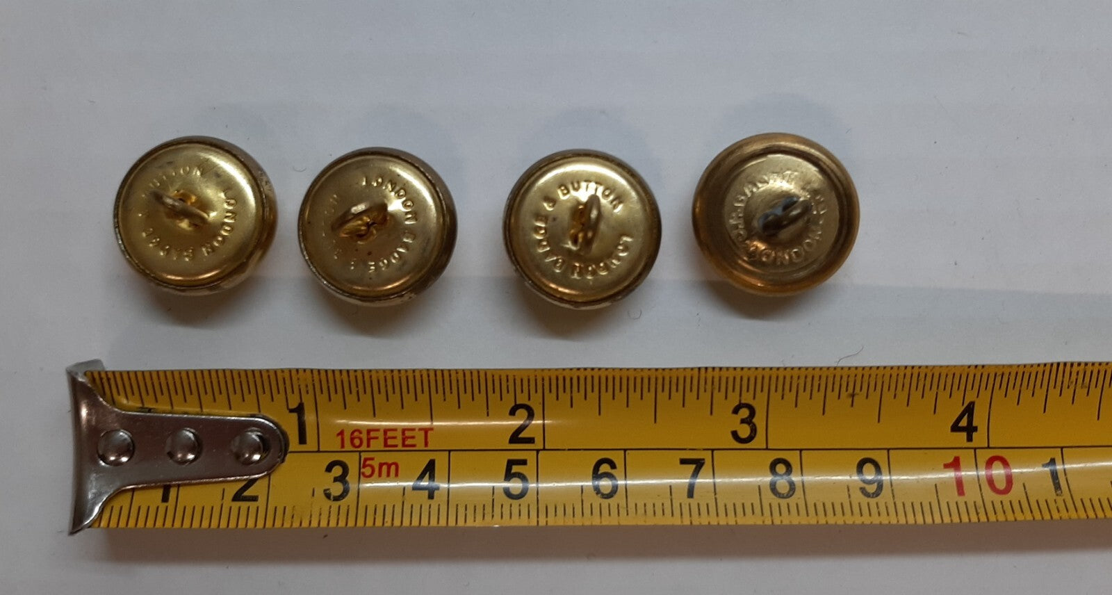 Vintage AAC Buttons British Army Air Corps Old Pattern Raised Insignia X 4