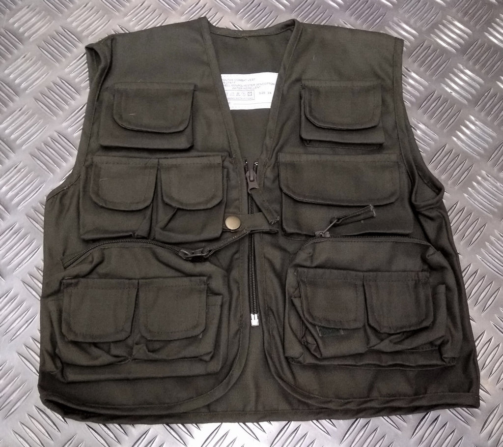 Kids ARMY Children's Assorted Action Multi-Pocket Combat Vest / Fishing Vest NEW