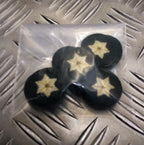 Star Badges Sew on Patches For Decoration & Customizing 6 Point Style X12