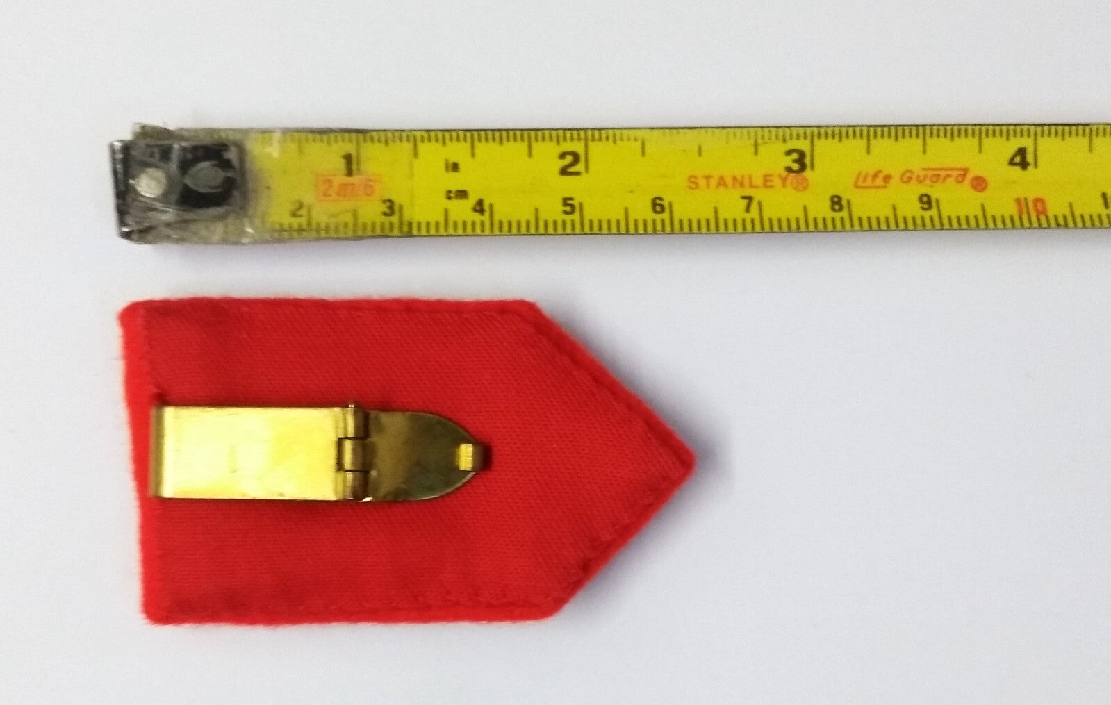 Army Gorgets Gold Braided Knife / Dagger With Decorative Border With Clip Back