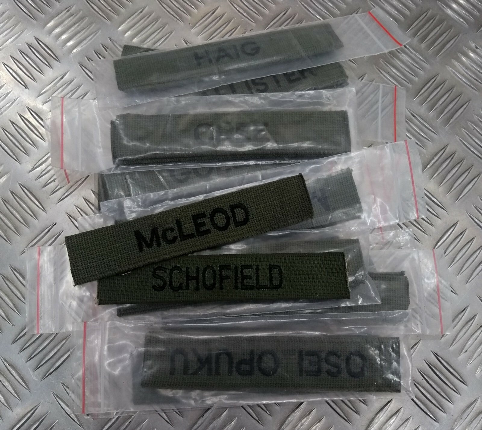 British Style Breast / Chest Device ID Patch Various Names NEW