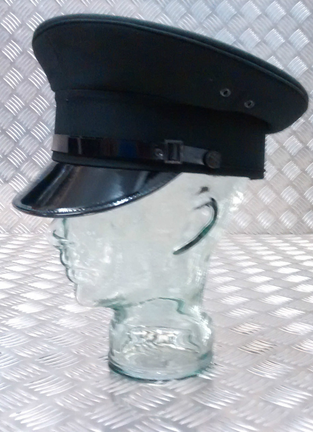British Dark / Bottle Green Officers Style Dress Cap / Hat Men's - NEW