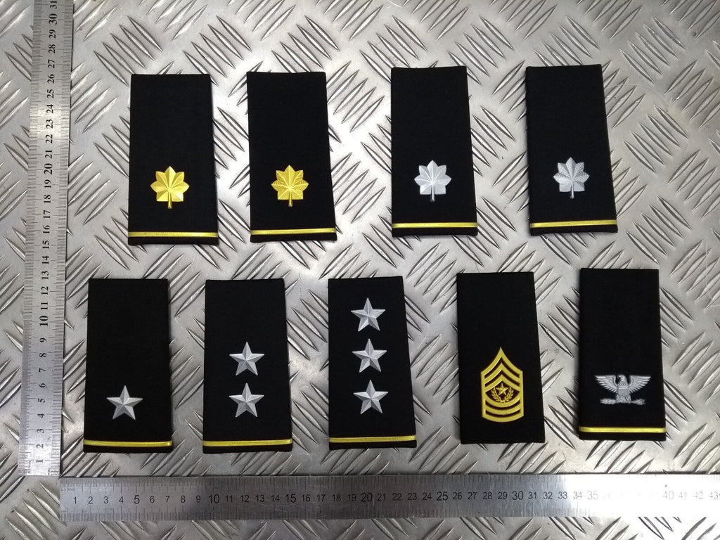 US / USAF Slide Epaulettes Various Ranks x1 Pair- NEW