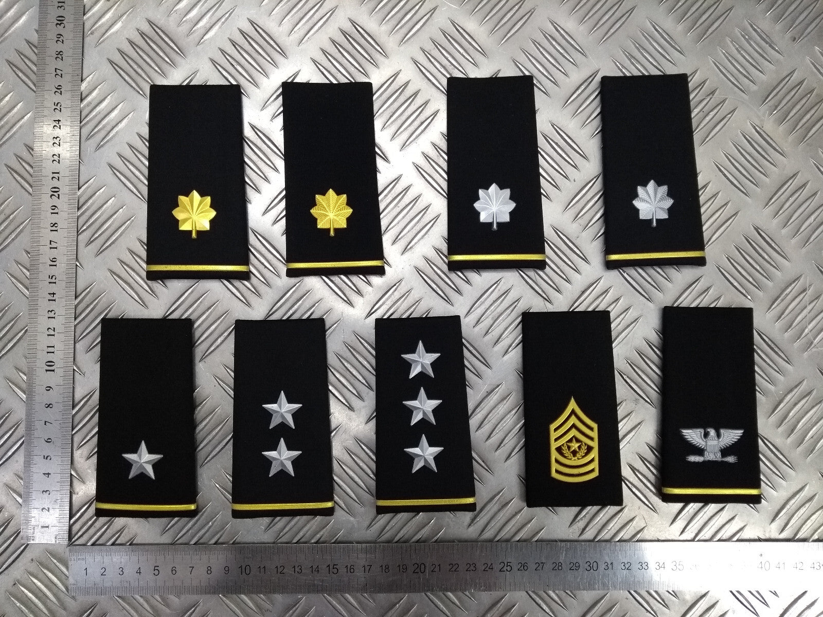 US / USAF Slide Epaulettes Various Ranks x1 Pair- NEW