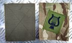 MTP Blanking Patches with Corps of Army Music TRF Patch Genuine British