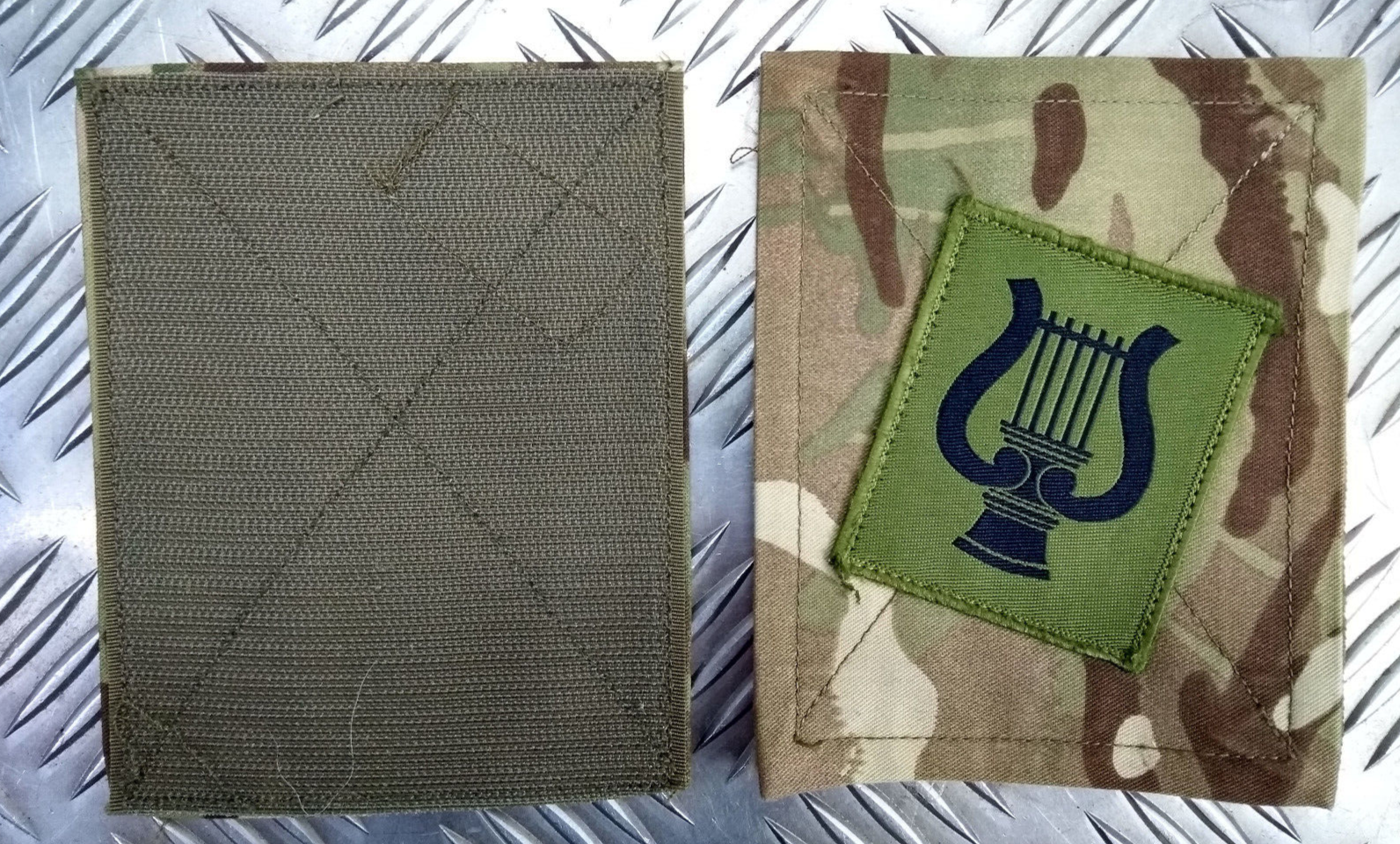 MTP Blanking Patches with Corps of Army Music TRF Patch Genuine British