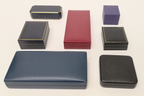 Decorative Medal Cufflink Storage Boxes with Canvas Lining Various Sizes Shapes