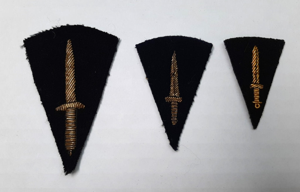 British Commando Insignia Braided Patches Vintage UK Old Pattern X3