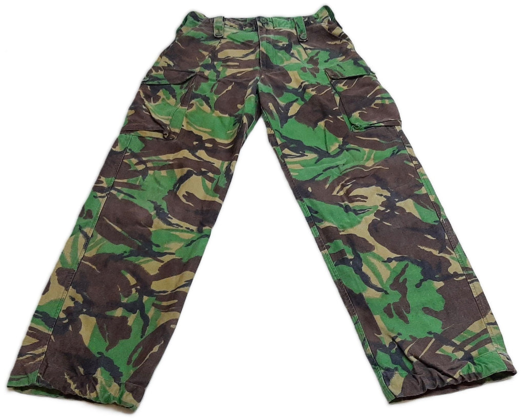 Vintage Jungle Greens British Forces Camo DPM Combat Trousers Waist 29"