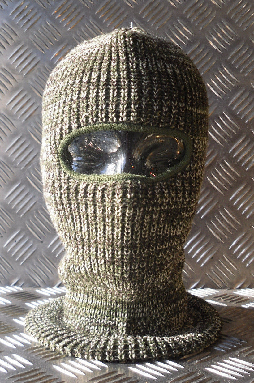 Brand New One (1) Hole Balaclava / Beanie Hat - Very Warm - Green Camouflage