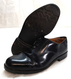 Service Shoes Black Leather British Army Pattern DMS Sole Toe Cap Section USED