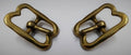 Genuine Vintage British Army RHG H Cav Brass 7/8" Bridle Crown Buckles x 2 New