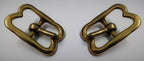 Genuine Vintage British Army RHG H Cav Brass 7/8" Bridle Crown Buckles x 2 New