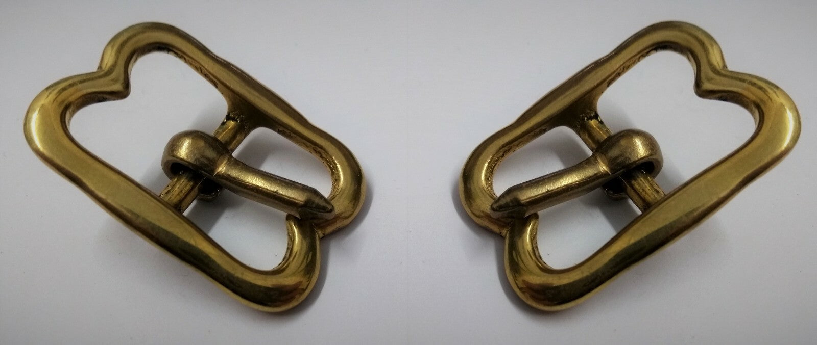 Genuine Vintage British Army RHG H Cav Brass 7/8" Bridle Crown Buckles x 2 New