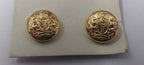 Nigerian Unity and Faith Gold Ring Buttons 13mm x10