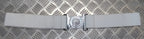 Yorks Belt White Yorkshire Regiment Courlene Belt & Chrome Buckle 44"