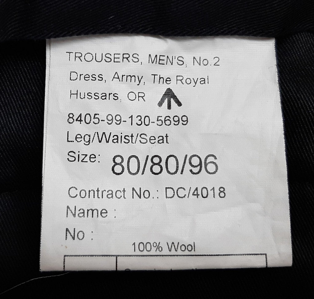 Trouser No2 Royal Hussars Number Two Dress (KRH) Waist 31"