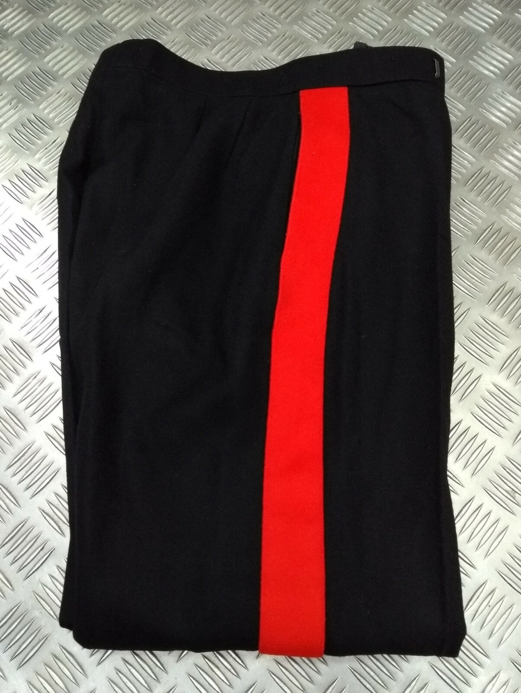 No1 Dress British Trousers 1 3/4" Red Stripe Tailored By G.D Golding W29"