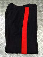 No1 Dress British Trousers 1 3/4" Red Stripe Tailored By G.D Golding W29"