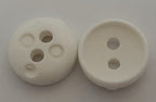 Ex Service Buttons / Anchors Old Pattern British Made White 2 Hole Size 11.3mm