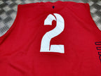 RAMC QARANC RADV RADC Macron Red Sleeveless Sport Shirt with Various Numbers
