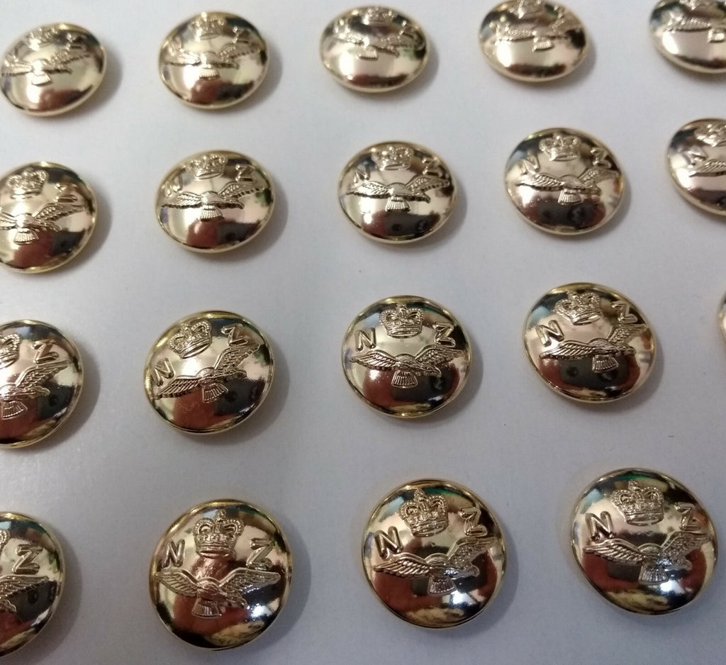 Genuine Issue New Zealand Air Force Insignia N Z X 25 Buttons 22L ASBT137