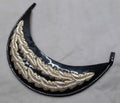 General Officer Peak British Oak Leaf Silver/Gold Sprig Dress Hat Visor