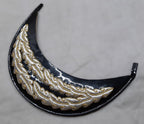 General Officer Peak British Oak Leaf Silver/Gold Sprig Dress Hat Visor