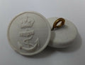Genuine Vintage British Royal Navy RN White Kings Crown Naval Dress Buttons