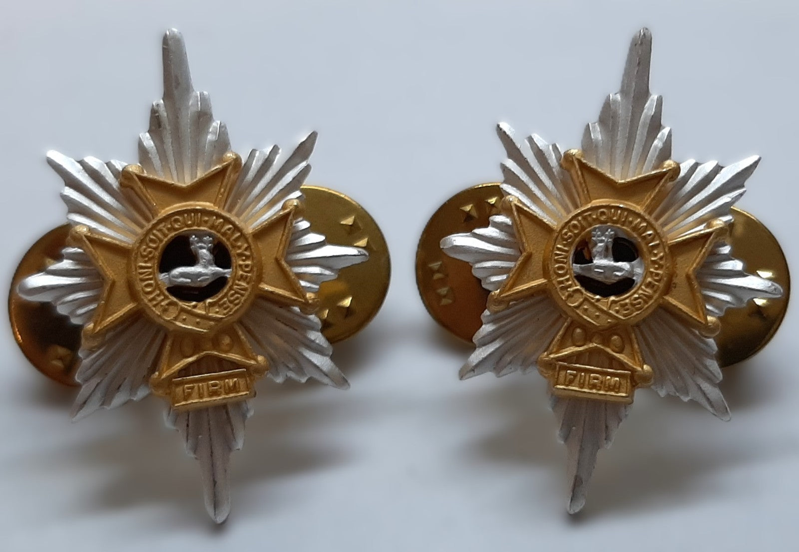 Collar Dogs Worcestershire and Sherwood Foresters Regiment