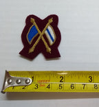 Mess Kit Badge Signallers Para Maroon British Army Hand Embroidered Patch