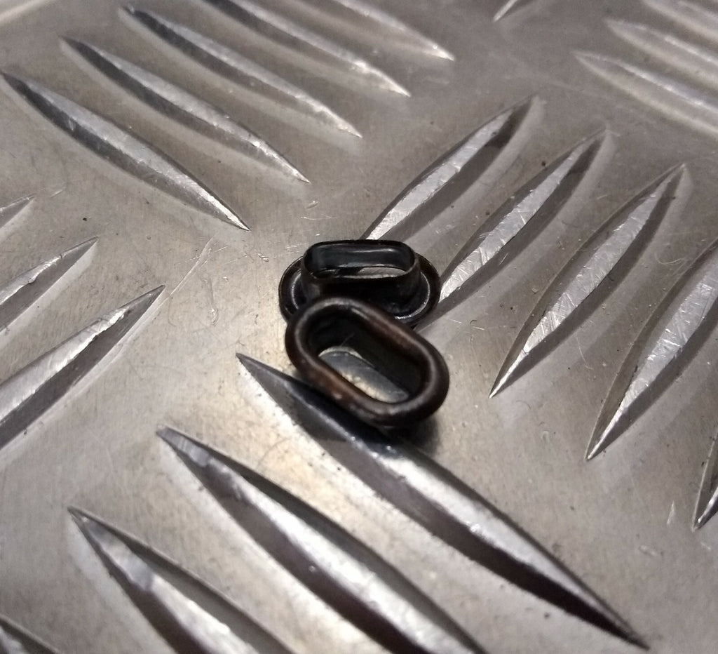 Genuine Vintage British Army Issue Small Oval Replacement Eyelets Pack of 12