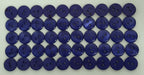 50 Vintage Buttons 2 Hole Shirt / Shank Anchors Pearlesque Mid Blue 11.4mm NOS